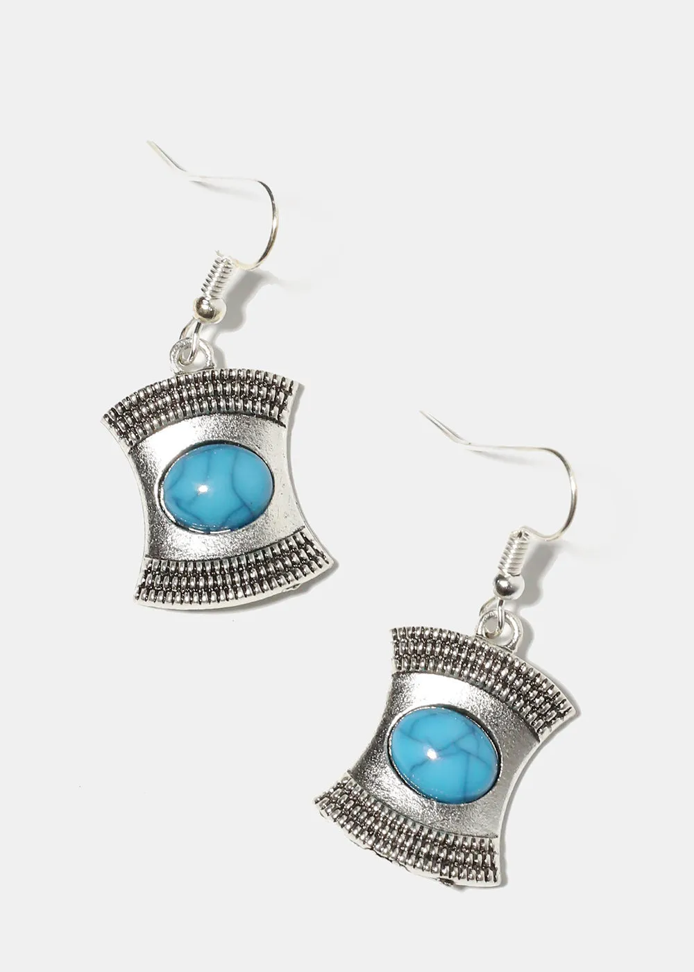 Turquoise Square Earrings