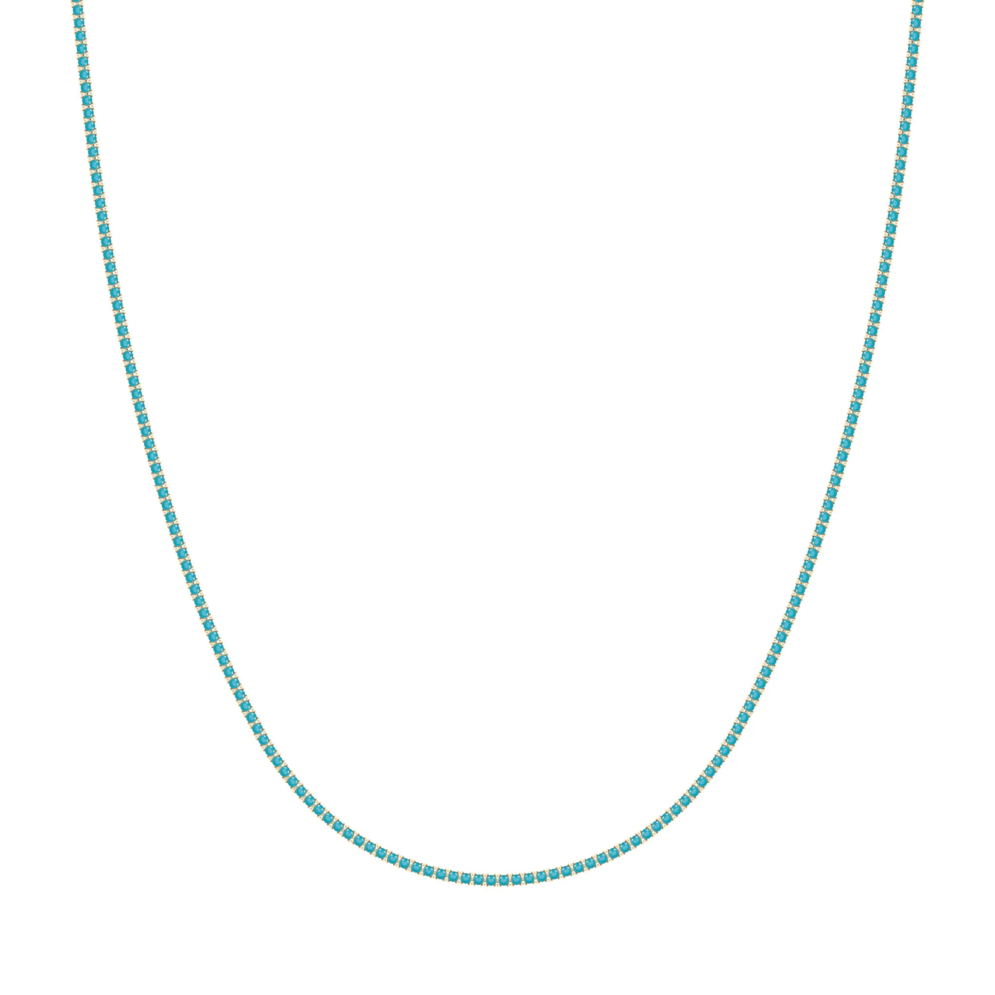 Turquoise Tennis Necklace