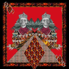 Twin King Calvaria Red Modal Scarf