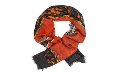 Twin King Calvaria Red Modal Scarf