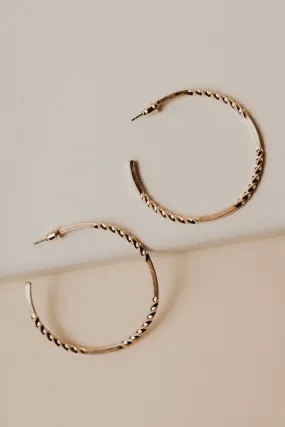 Twist Detail Hoop Earrings