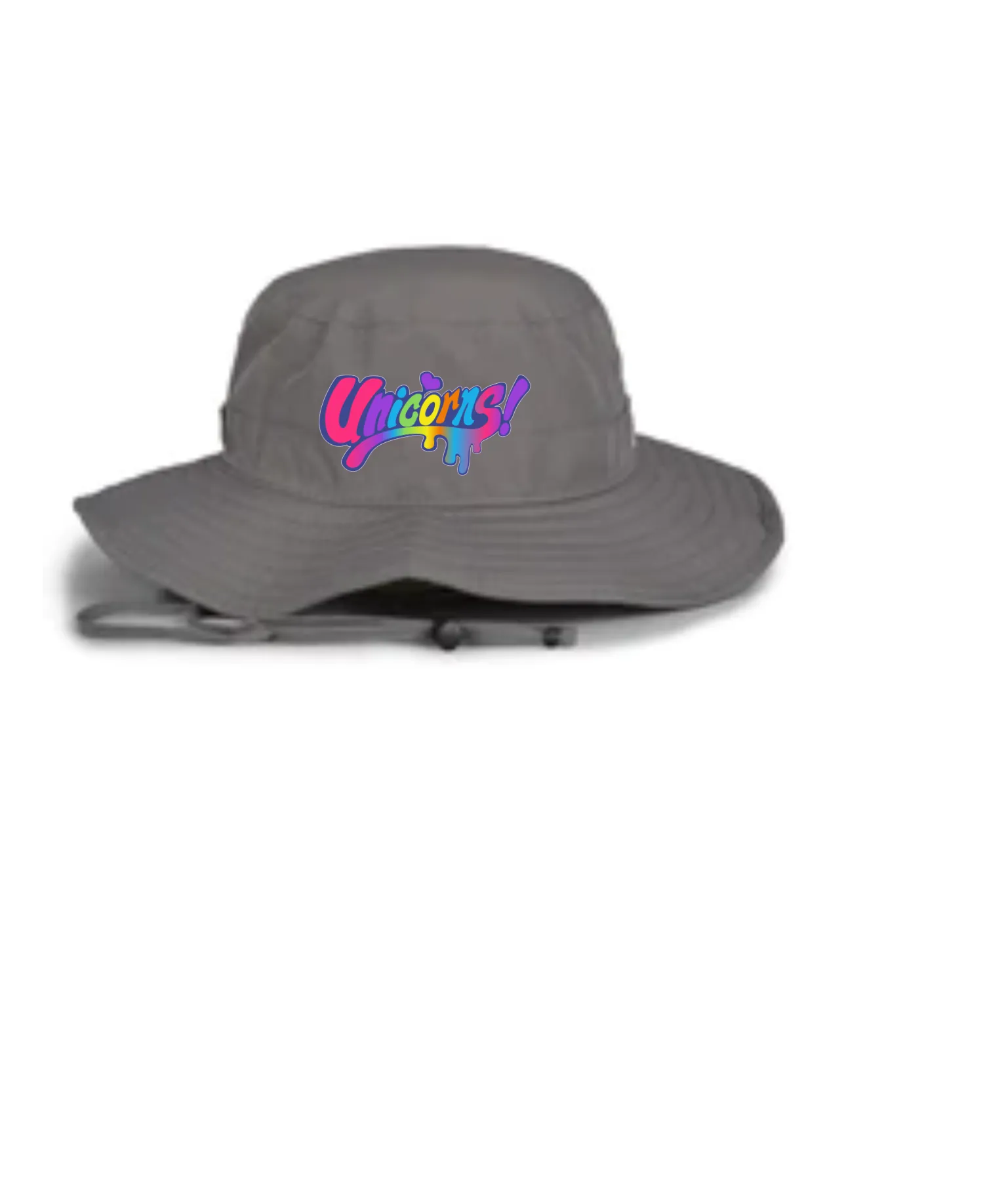 UNICORNS EMBROIDERED BUCKET HAT