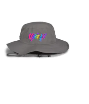 UNICORNS EMBROIDERED BUCKET HAT