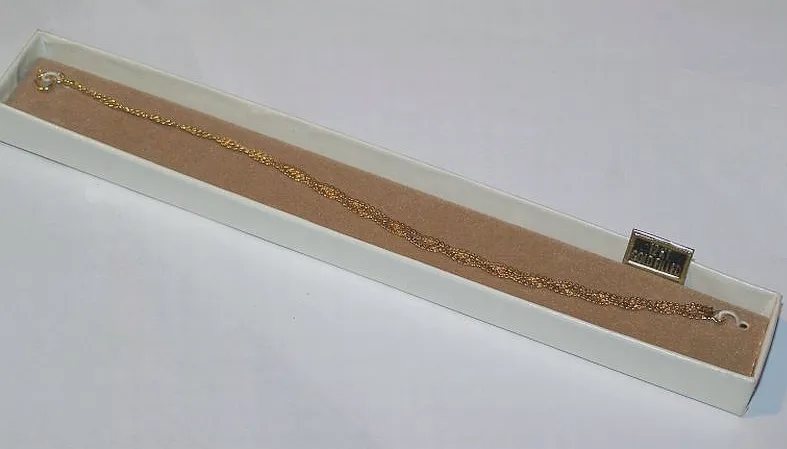 Vintage Three Strand 12K GF Gold Bracelet