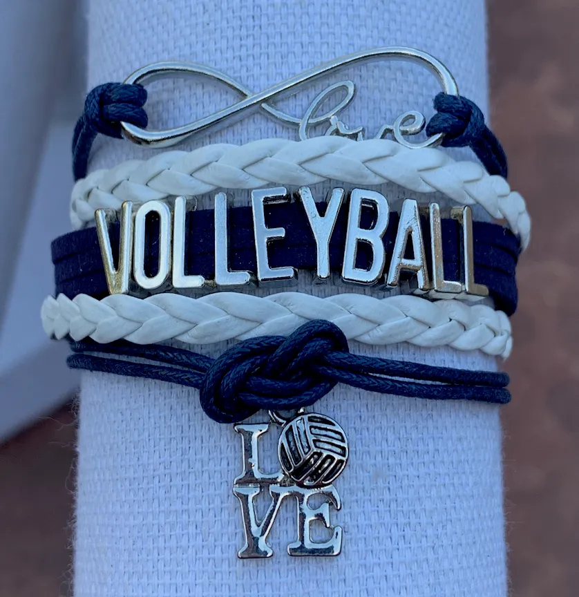 Volleyball Love Bracelet - Pick Your Team Colors