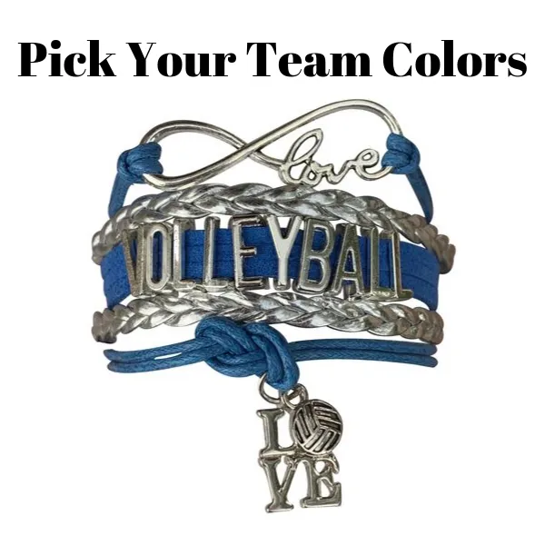 Volleyball Love Bracelet - Pick Your Team Colors