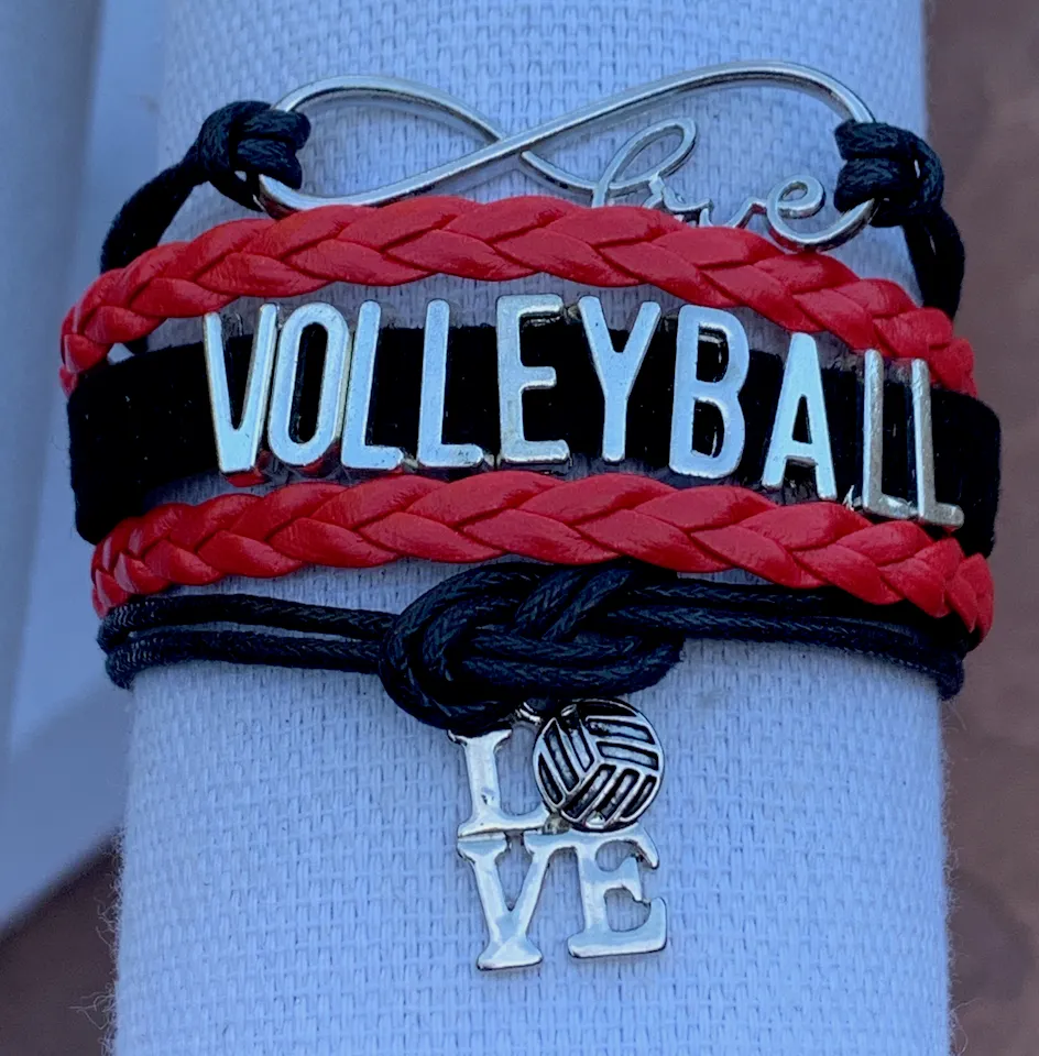 Volleyball Love Bracelet - Pick Your Team Colors