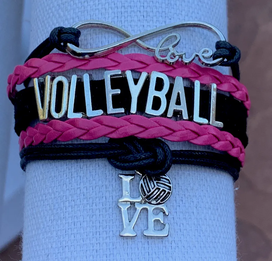 Volleyball Love Bracelet - Pick Your Team Colors