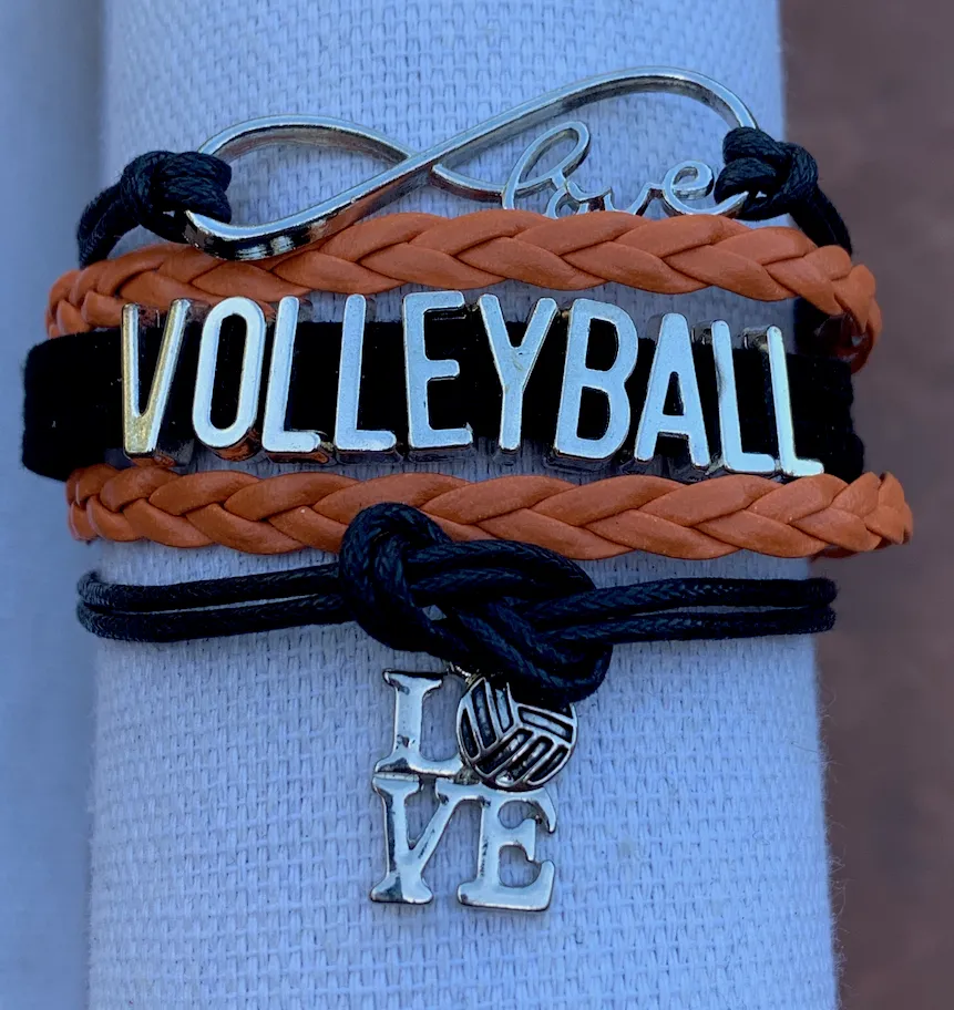 Volleyball Love Bracelet - Pick Your Team Colors