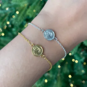 Wave Coin Bracelet