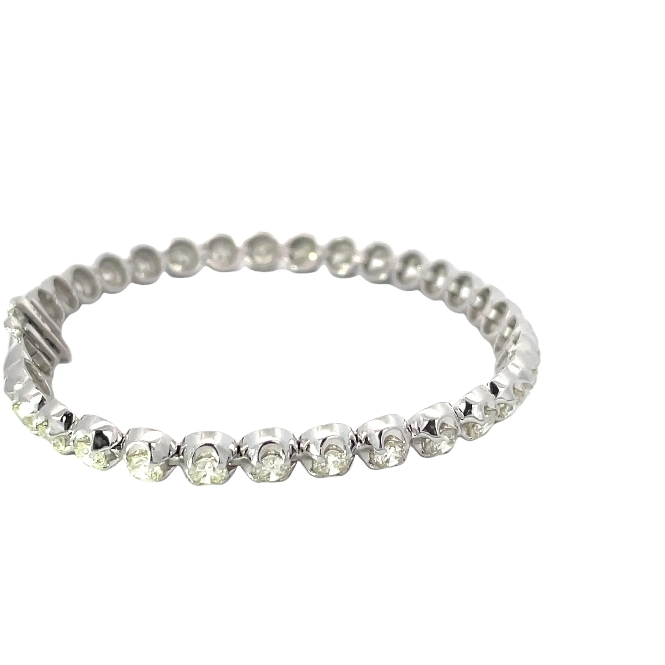 White Gold Diamond 6CT Tennis Bracelet