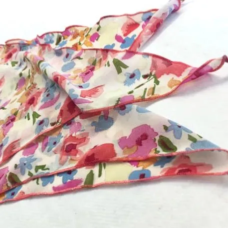 Women's Cancer Bright Floral Chiffon Head Scarf