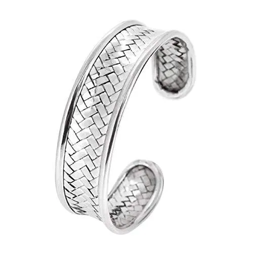 Womens Silver Cuff Bangle 925 Sterling Silver