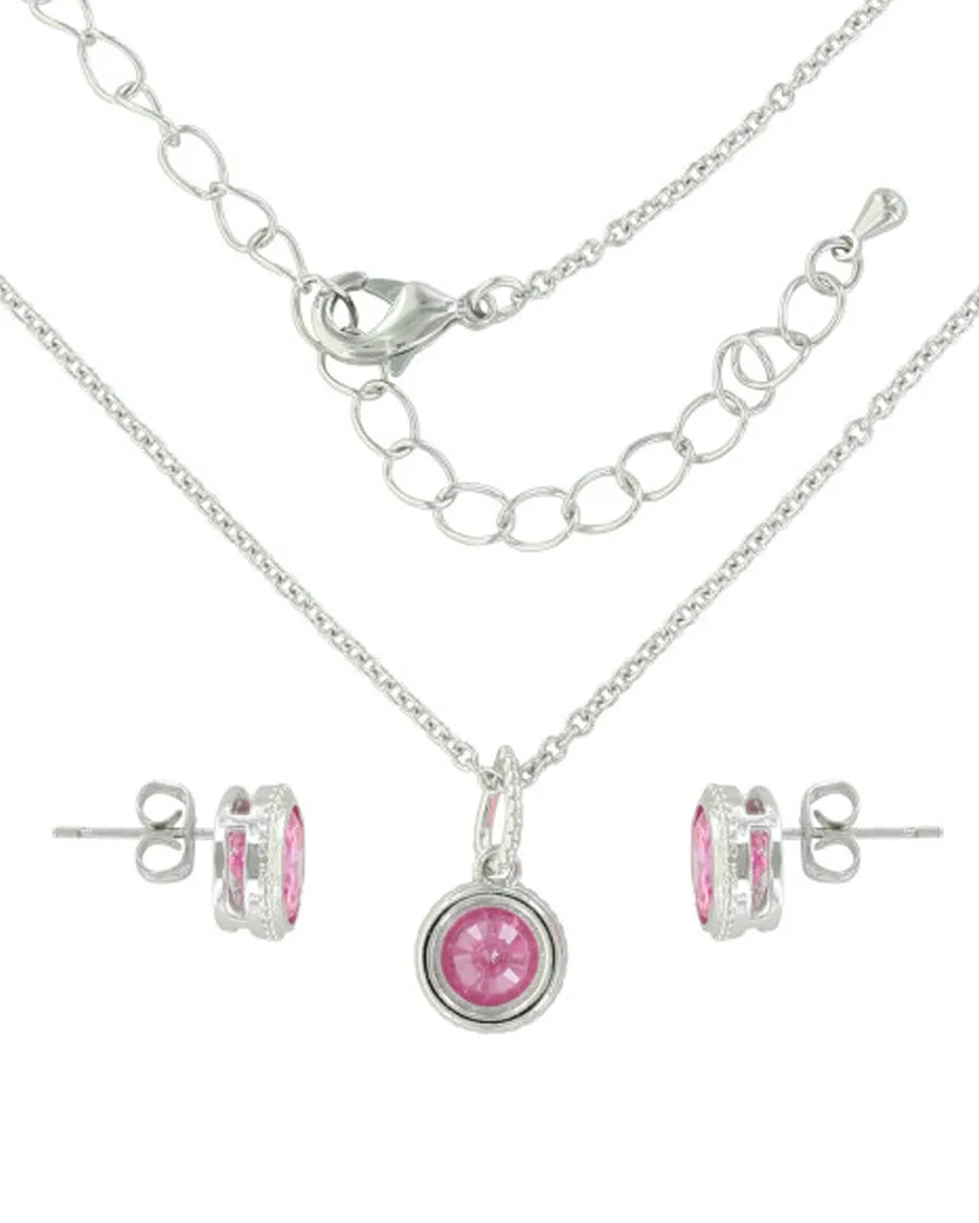 Womens Tough Enough To Wear Pink jewelry Set