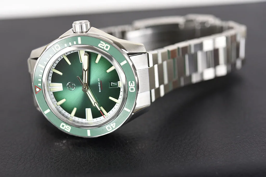 Zelos Swordfish 40mm Emerald Green V2 (B-stock)